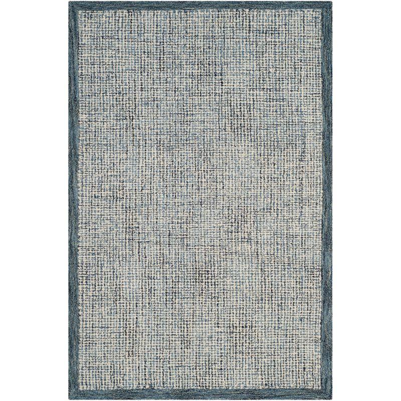 Abstract ABT220 Handmade Indoor Accent Rug - Navy/Ivory - 2'-3"x4' - Safavieh