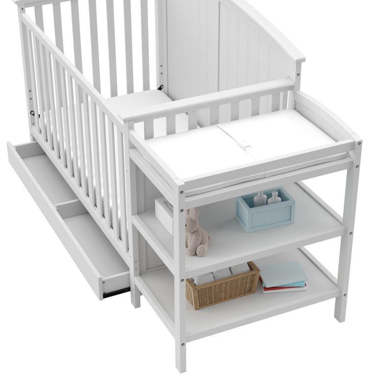 Storkcraft Steveston 4-in-1 Convertible Crib and Changer with Drawer