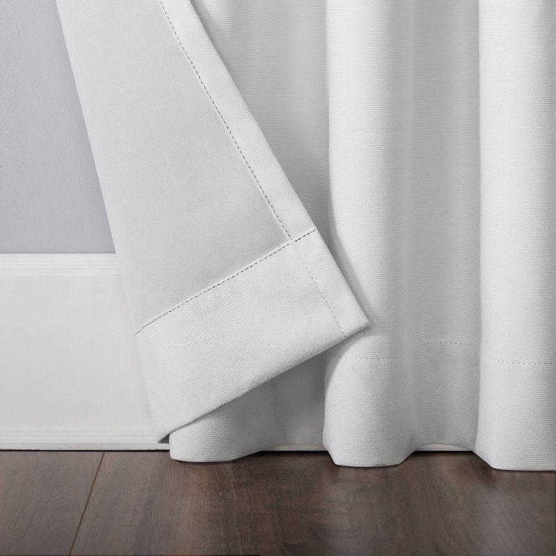 Sun Zero Velvet Noise Reducing Thermal Extreme 100% Blackout Back Tab Curtain Panel