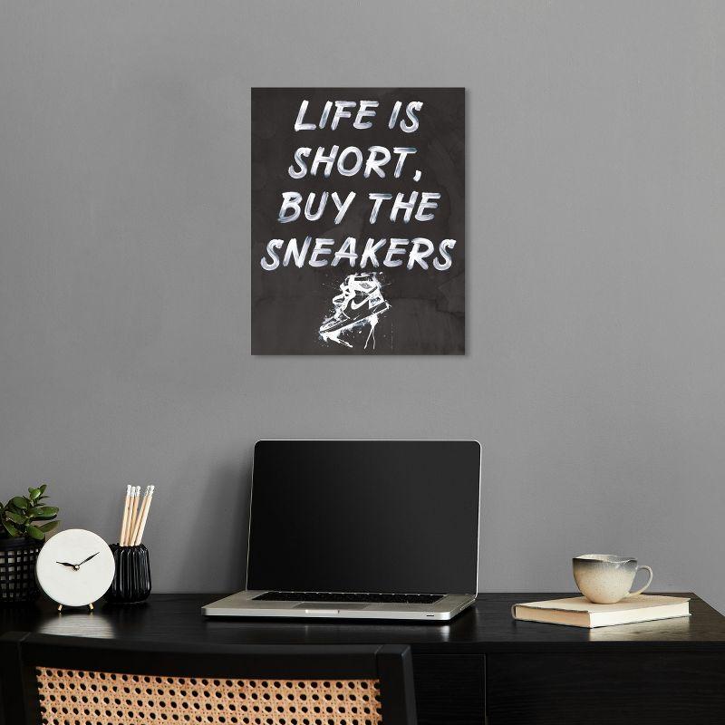 Notori Art Notoriart Buy The Sneakers Framed Sneaker 1 Piece Canvas Wall Art | Wayfair