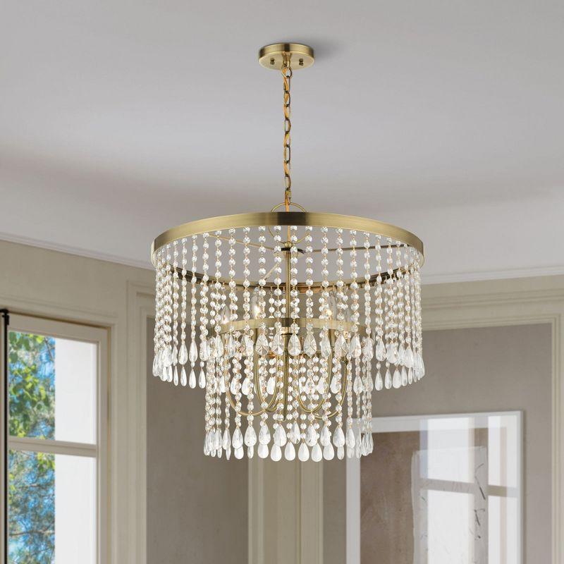 Livex Lighting Elizabeth 5 - Light Pendant in  Antique Brass