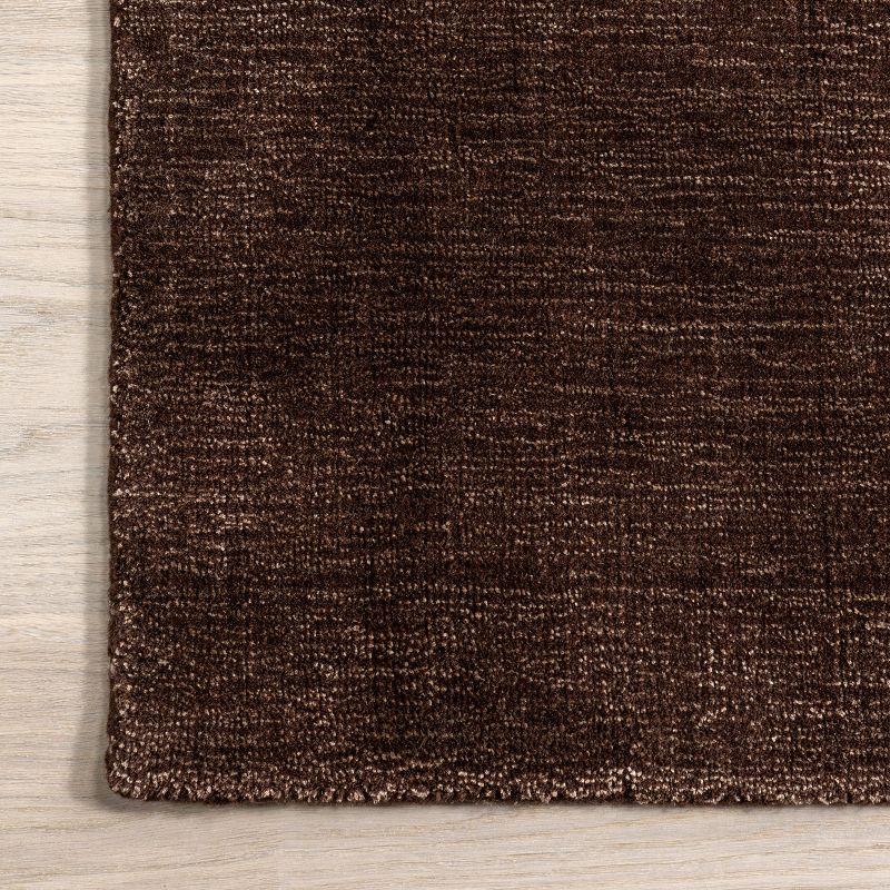 Nuloom Arrel Speckled Wool-Blend Area Rug, 4' x 6', Truffle Brown