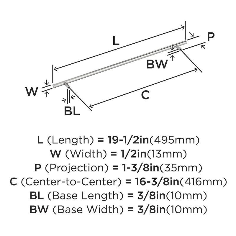 Bar Pulls 16-3/8 inch (416mm) Center-to-Center