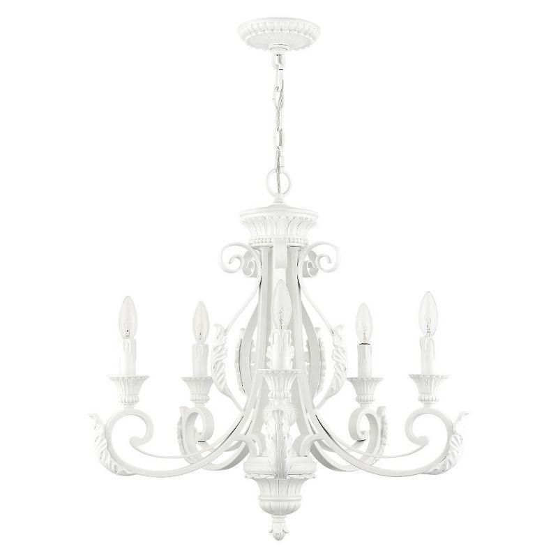 Livex Lighting Valencia 5 - Light Chandelier in  Shiny White