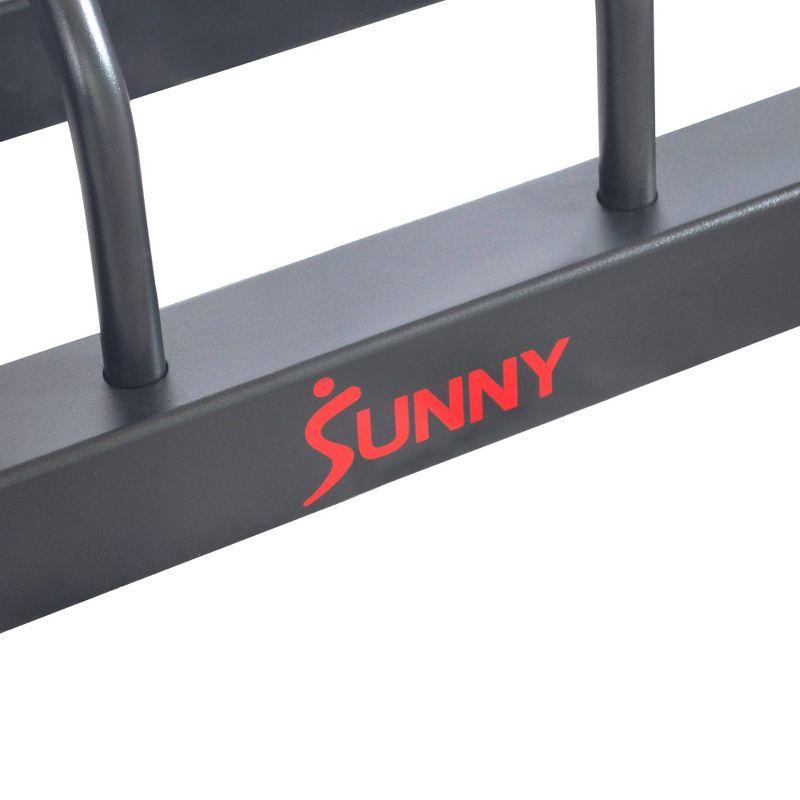 Sunny Health & Fitness All-In-One Weights Storage Rack Stand