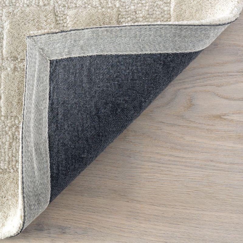 Latitude Run® Fritz Checkered Wool Area Rug
