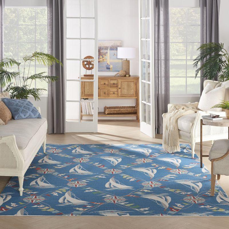 Waverly Navy Outdoor Area Rug