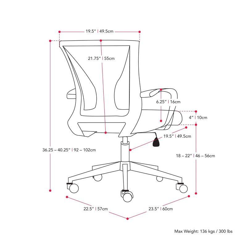 Workspace Ergonomic Mesh Back Office Chair - CorLiving