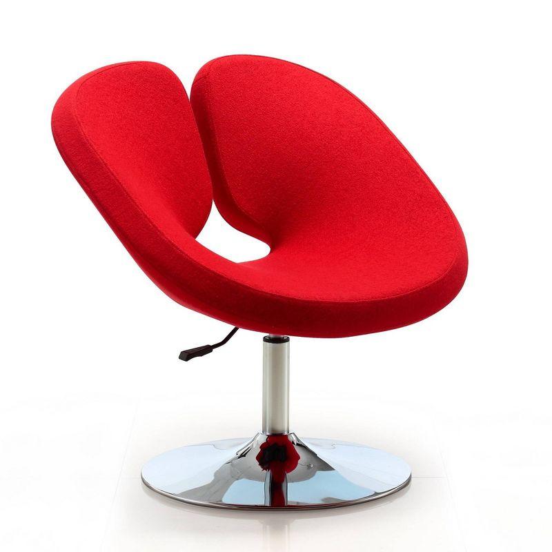 Mori Upholstered Swivel Barrel Chair