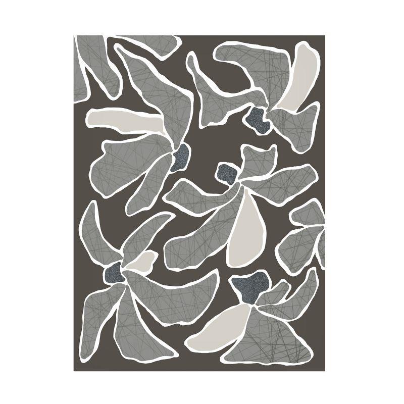 Trademark Fine Art Modern & Contemporary " Gray Flower Blooms I "