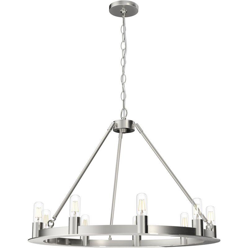 9 - Light Unique Wagon Wheel Chandelier