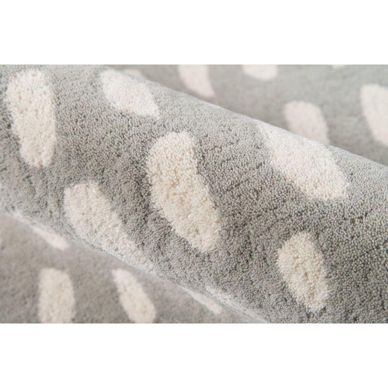 3'6"x5'6" Delmar Area Rug Gray - Novogratz by Momeni: Chevron Pattern, Traditional Style, Wool, Low Pile, Indoor Use