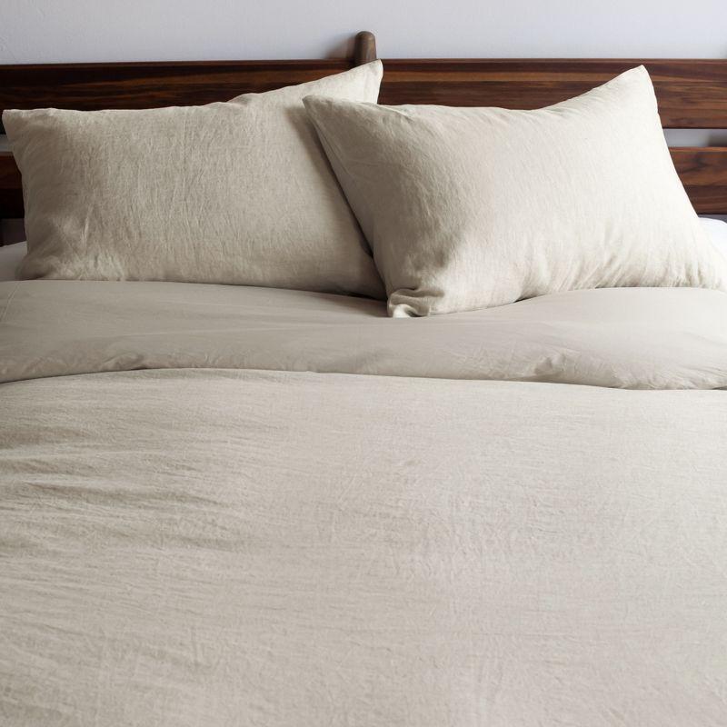 French Linen and Cotton Duvet Cover & Sham Set | BOKSER HOME