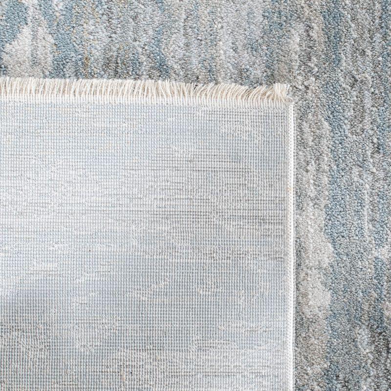 Valencia VAL560 Power Loomed Area Rug - Light Grey/Blue - 6'4"x6'4"Square - Safavieh.