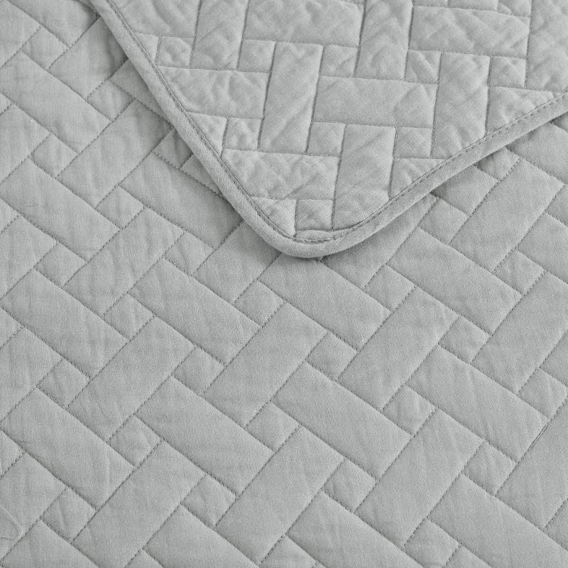 Tommy Bahama Raffia Solid Cotton Reversible Quilt Set