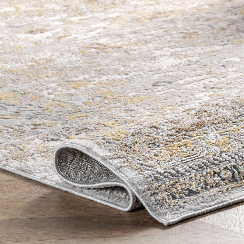 Nuloom Madisson Medallion 5x8 Indoor Area Rug for Living Room Bedroom Dining Room Kitchen, Gold/Ivory