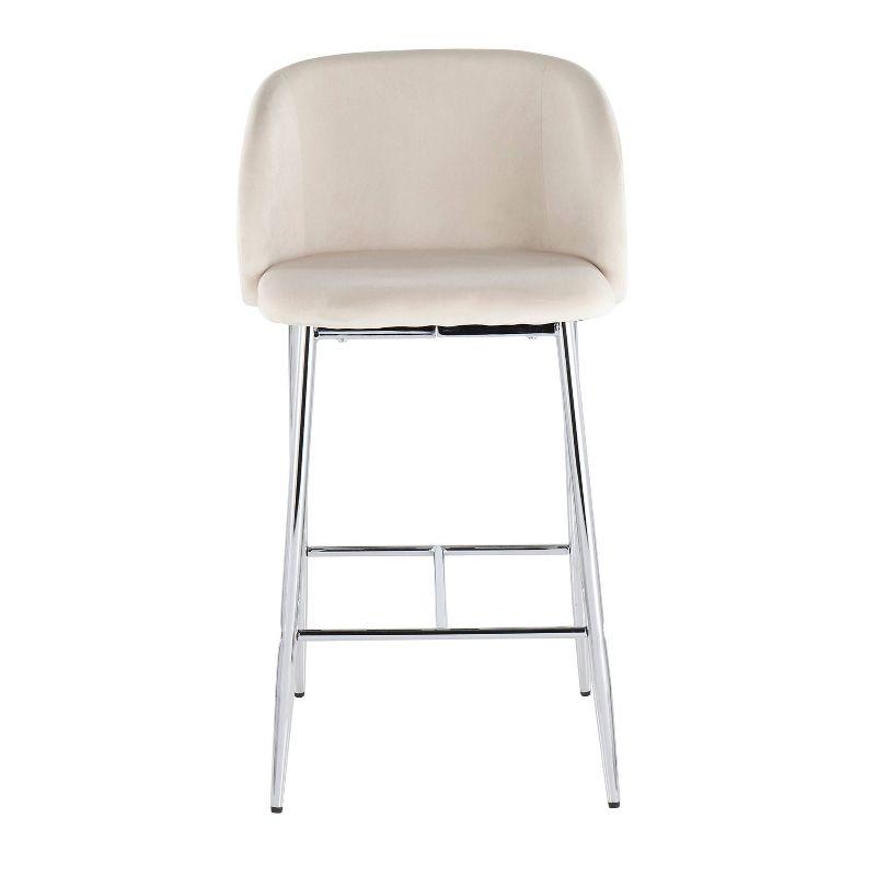 Upholstered 26.5'' Counter Stool with Metal Frame