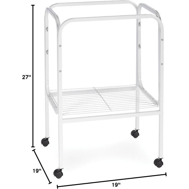 Prevue Pet Products Bird Cage Stand with Shelf (White)