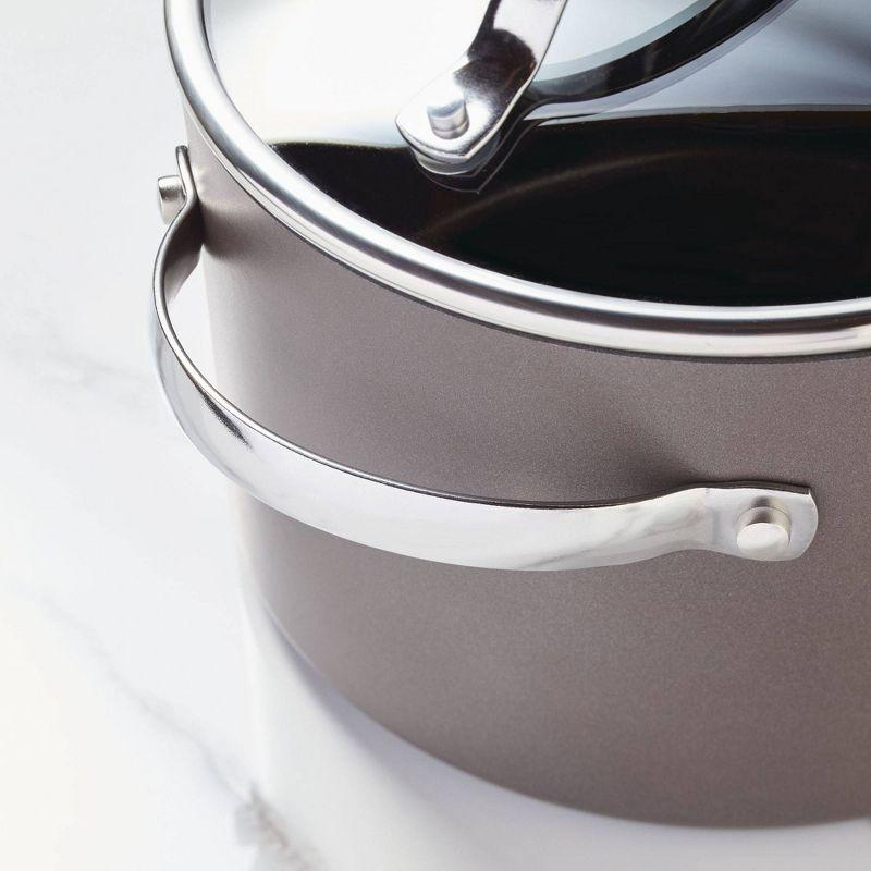 Ayesha Curry Ayesha Curry Professional Hard Anodized Collection Nonstick Stockpot Saucepot with Lid, Charcoal