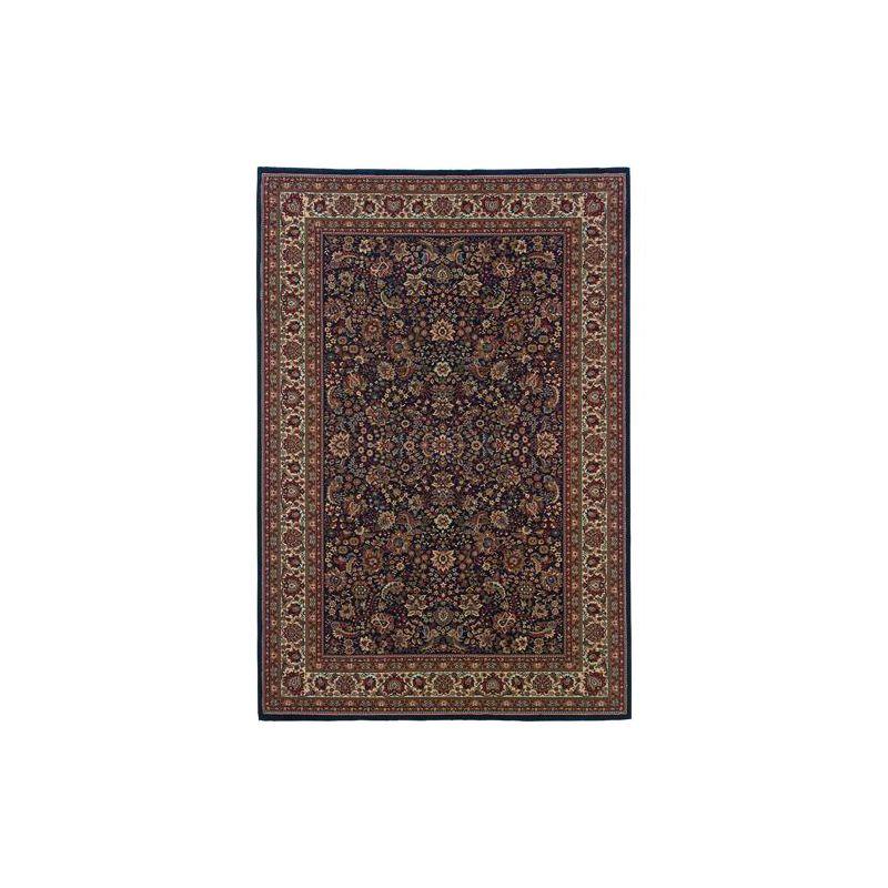 Ariana Blue Persian Border Low Pile Area Rug