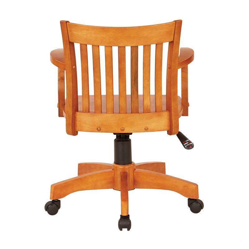 Deluxe Wood Banker's Chair Fruitwood - OSP Home Furnishings