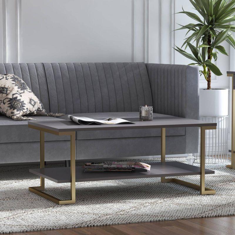 Camila Sled Coffee Table with Storage