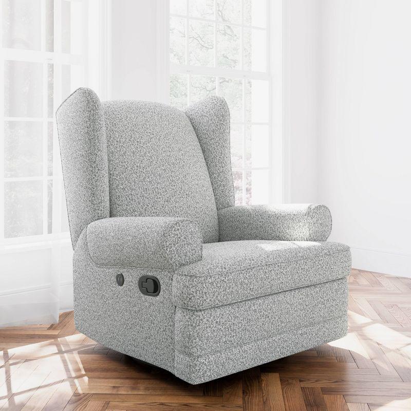 Serenity Swivel Reclining Glider Rocking Chair with USB