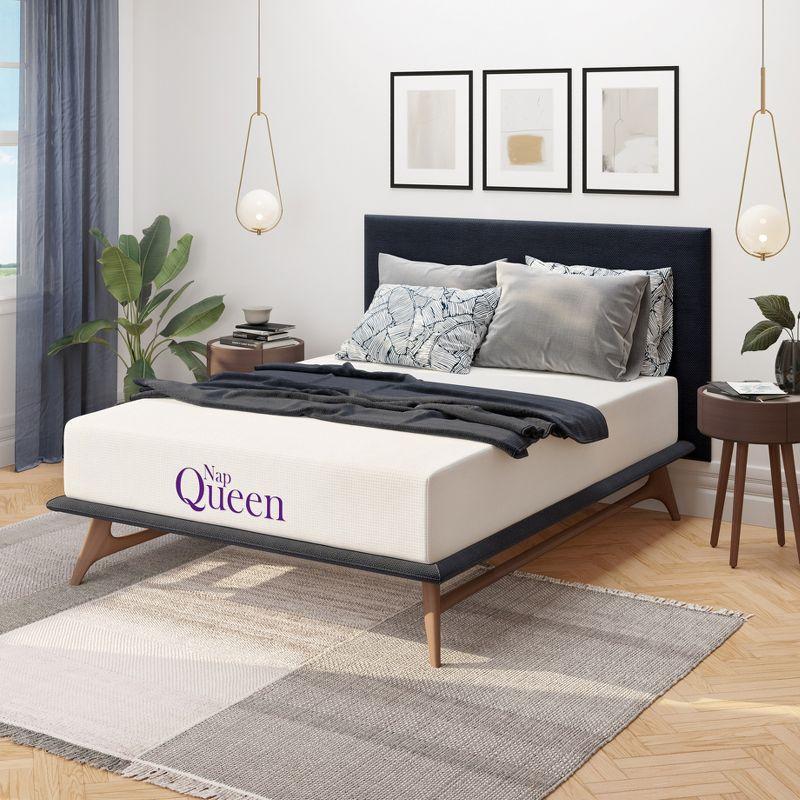 Queen 10'' White Gel Memory Foam Mattress