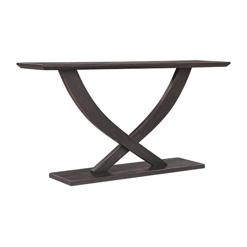 Rasmus Console Table Black Charcoal - Boraam: Acacia Wood, Hallway Display, Rubberwood Frame