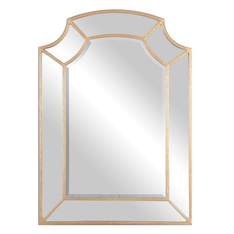 Francoli Gold Arch Mirror with Scooped Corners