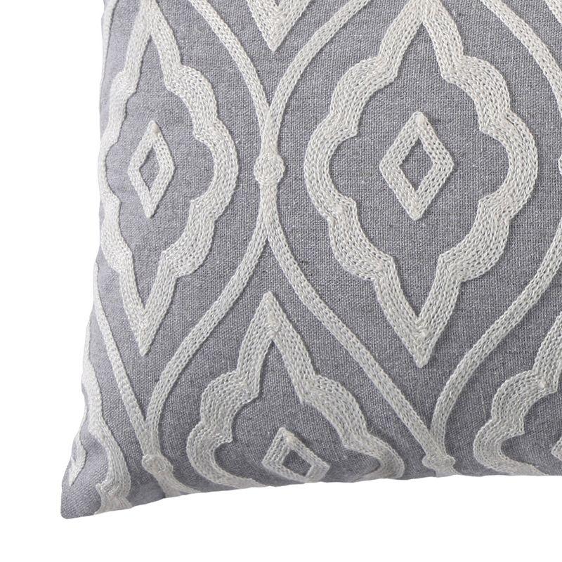 Tamsin Grey Geometric Decorative Pillow - Levtex Home