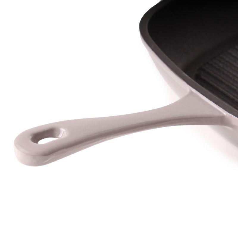 BergHOFF Neo 11" Cast Iron Square Grill Pan, Meringue