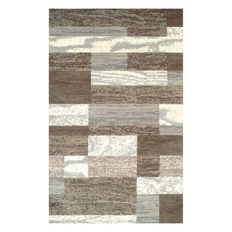 Meme Contemporary Geometric Patchwork Indoor Area Rug or Runner