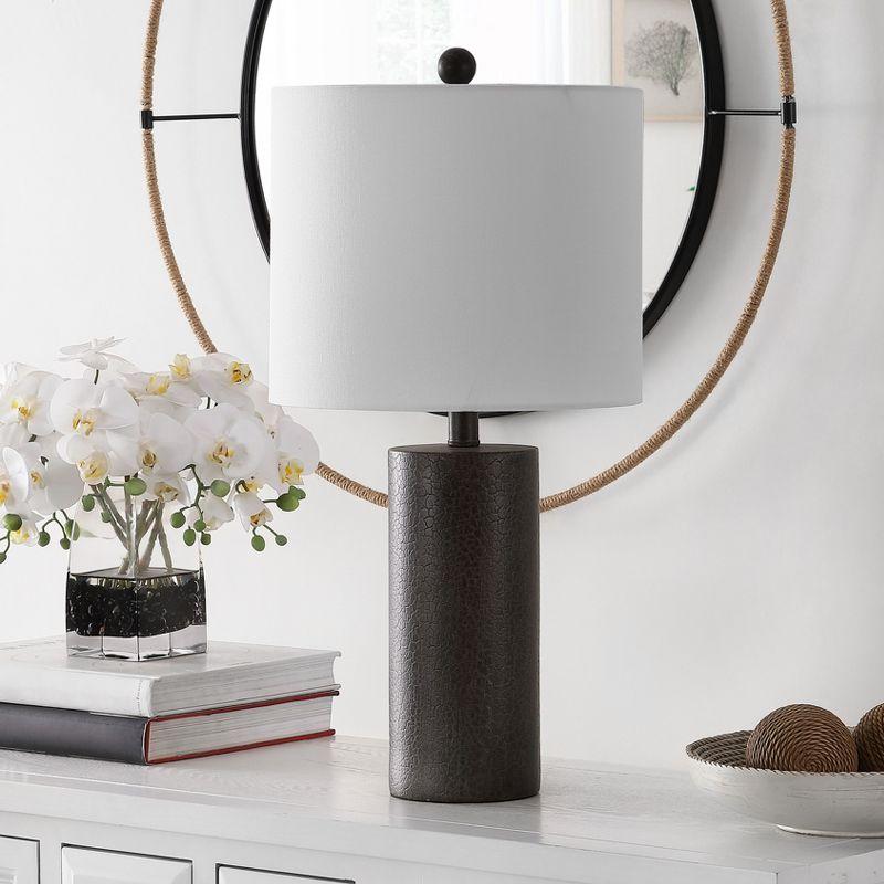 Nori Polyresin Table Lamp - Dark Grey - Safavieh.