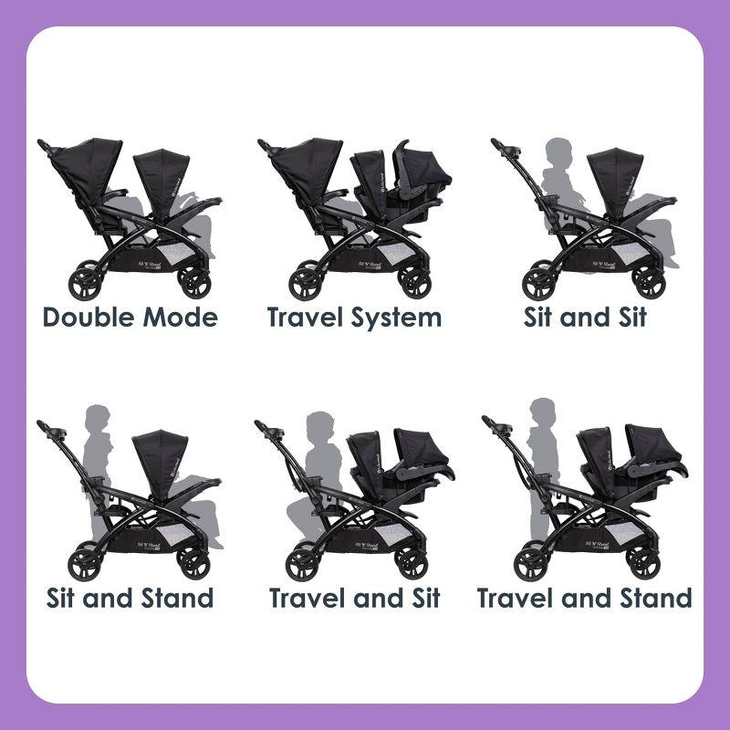 Baby Trend Sit N Stand Double 2.0 Stroller - Dash Gray