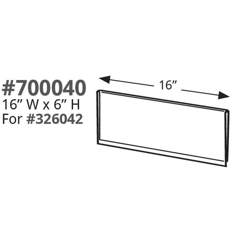 Four-Tier Shelf Counter Step Display, 16" wide