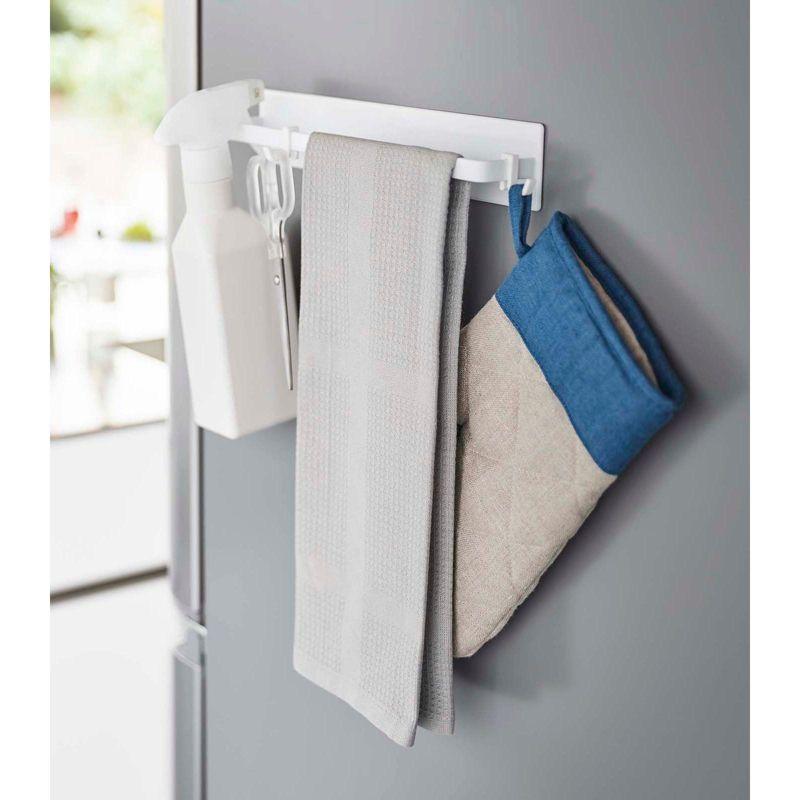 11.02" Magnetic Kitchen Dish Towel Hanger Rack Wall Mounted Towel Bar
