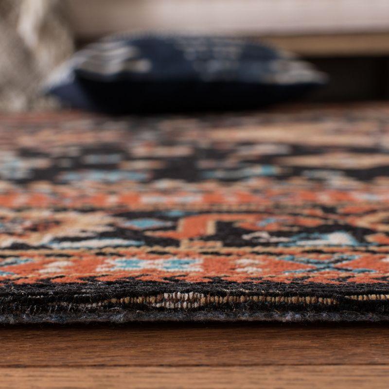 Classic Vintage CLV114 Power Loomed Area Rug - Black/Rust - 8'x10' - Safavieh.
