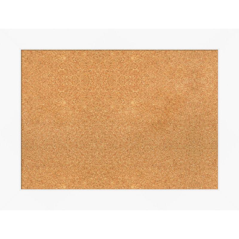 Amanti Art White Framed Natural Corkboard, 36" x 28"