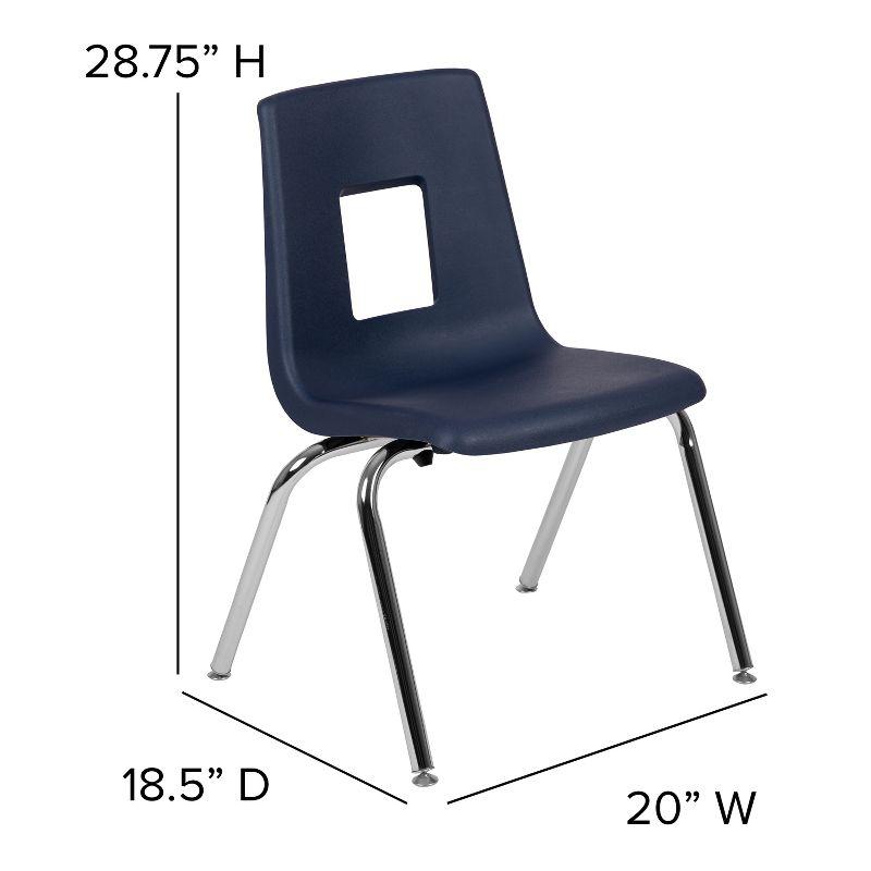 Flash Furniture Advantage Student Stack School Chair - 16-inch