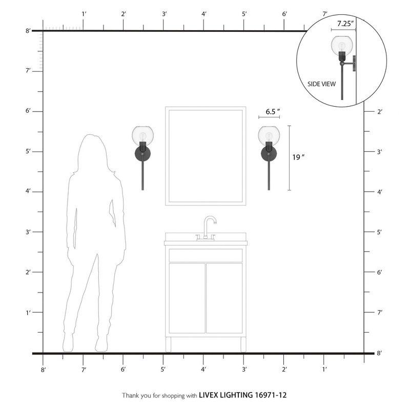 Livex Lighting Downtown 1 - Light Sconce in  Satin Brass