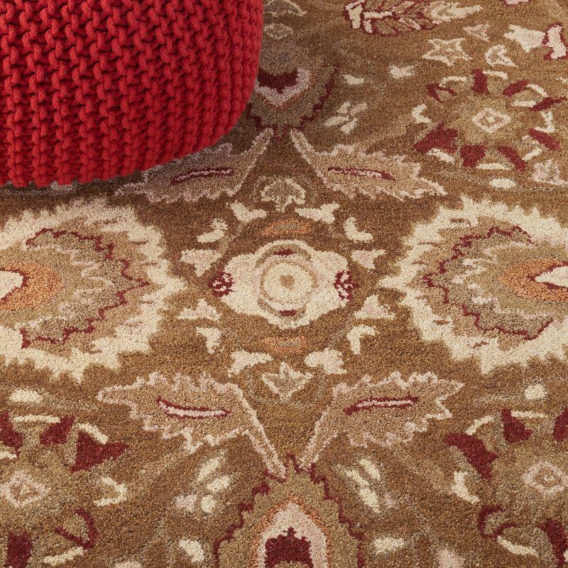 Anatolia AN512 Hand Tufted Indoor Accent Rug - Brown/Green - 2'x3' - Safavieh