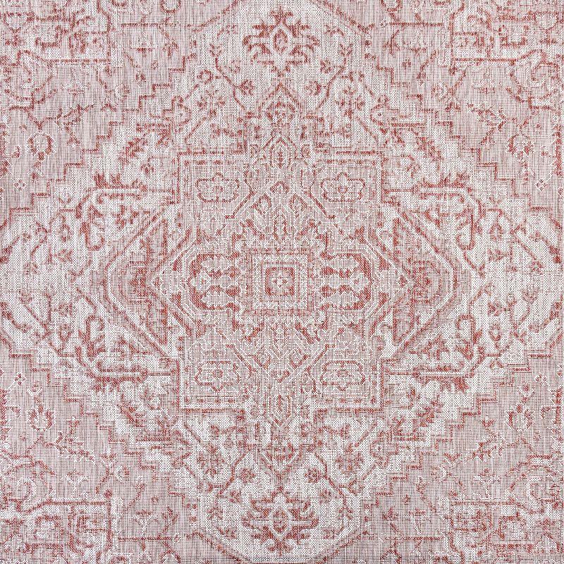 Estrella Bohemian Inspired Medallion Textured Weave Indoor/Outdoor Area Rug - JONATHAN Y