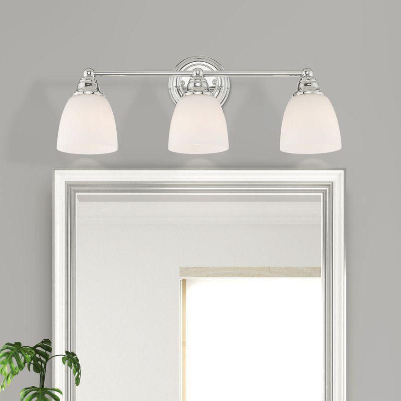 Livex Lighting Somerville 3 - Light Vanity in  Polished Chrome