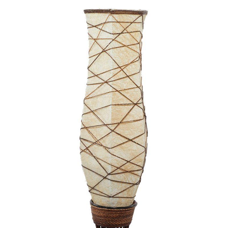 Traditional Bamboo Floor Lamp Brown - Olivia & May