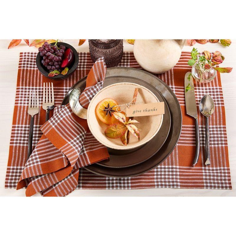 Solino Home Linen Dinner Napkins | Glen Check