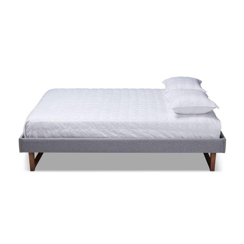 Liliya Walnut Finished Wood Platform Bed Frame - Baxton Studio