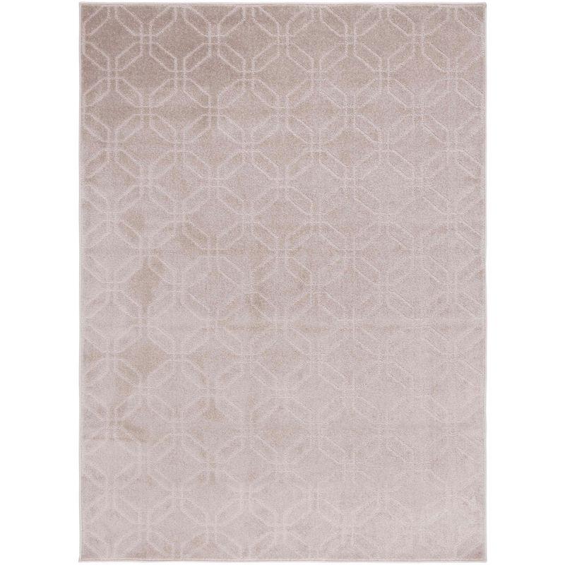 Pattern and Solid PNS406 Power Loomed Area Rug - Beige - 5'3"x7'6" - Safavieh.