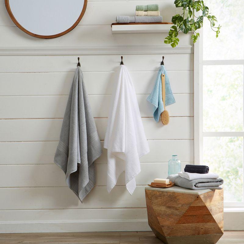Hokku Designs Super Soft 100% Cotton Quick-Dry Bath Towels (Set of 4)