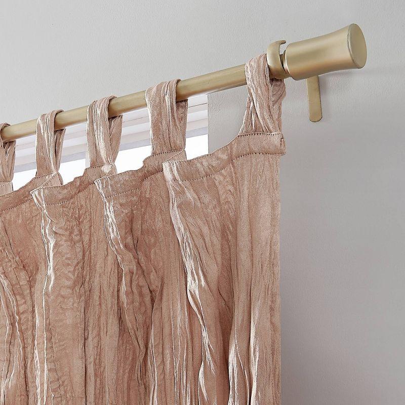 Blush Velvet Tab Top Light-Filtering Curtain Panel